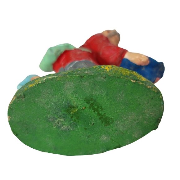 Christmas Nativity Beggar Kneeling Blind Man Hat 4" Paper Mache Hand Painted VTG - Picture 7 of 9